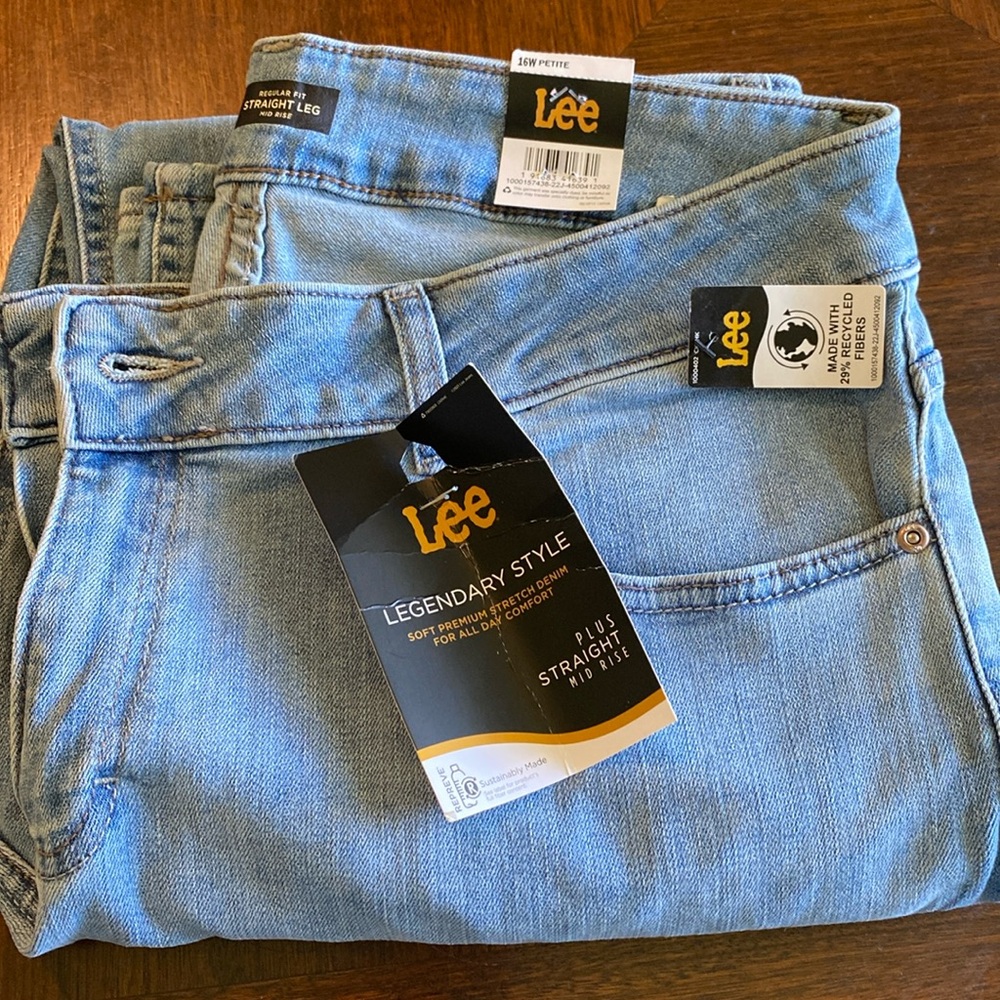 Lee Jeans 16w petite NWT